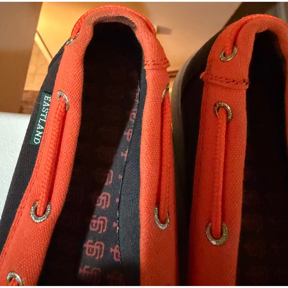Eastland San Francisco Giants MLB Canvas Boat Shoes Women's Black Orange‎ 7. - Picture 4 of 11